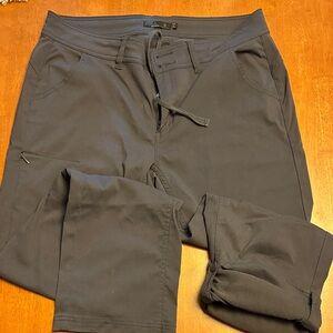 Prana Black Straight Leg Pants